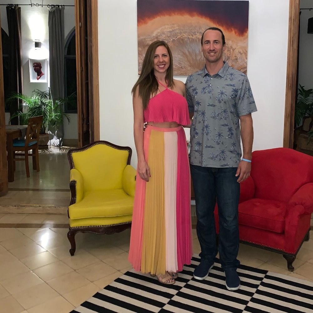 Shades of Pink Flowy Crop Top and Maxi Skirt Set - Picture 1 of 3